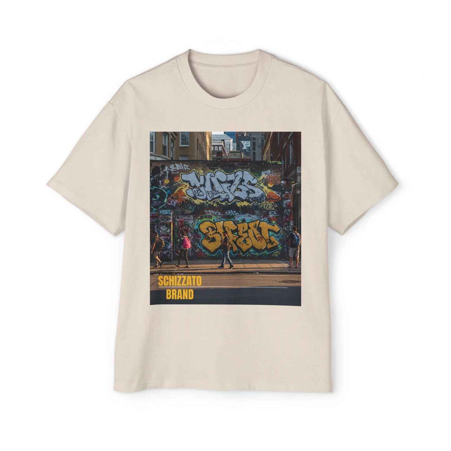 T-shirt surdimensionné Schizzato Urban Graffiti