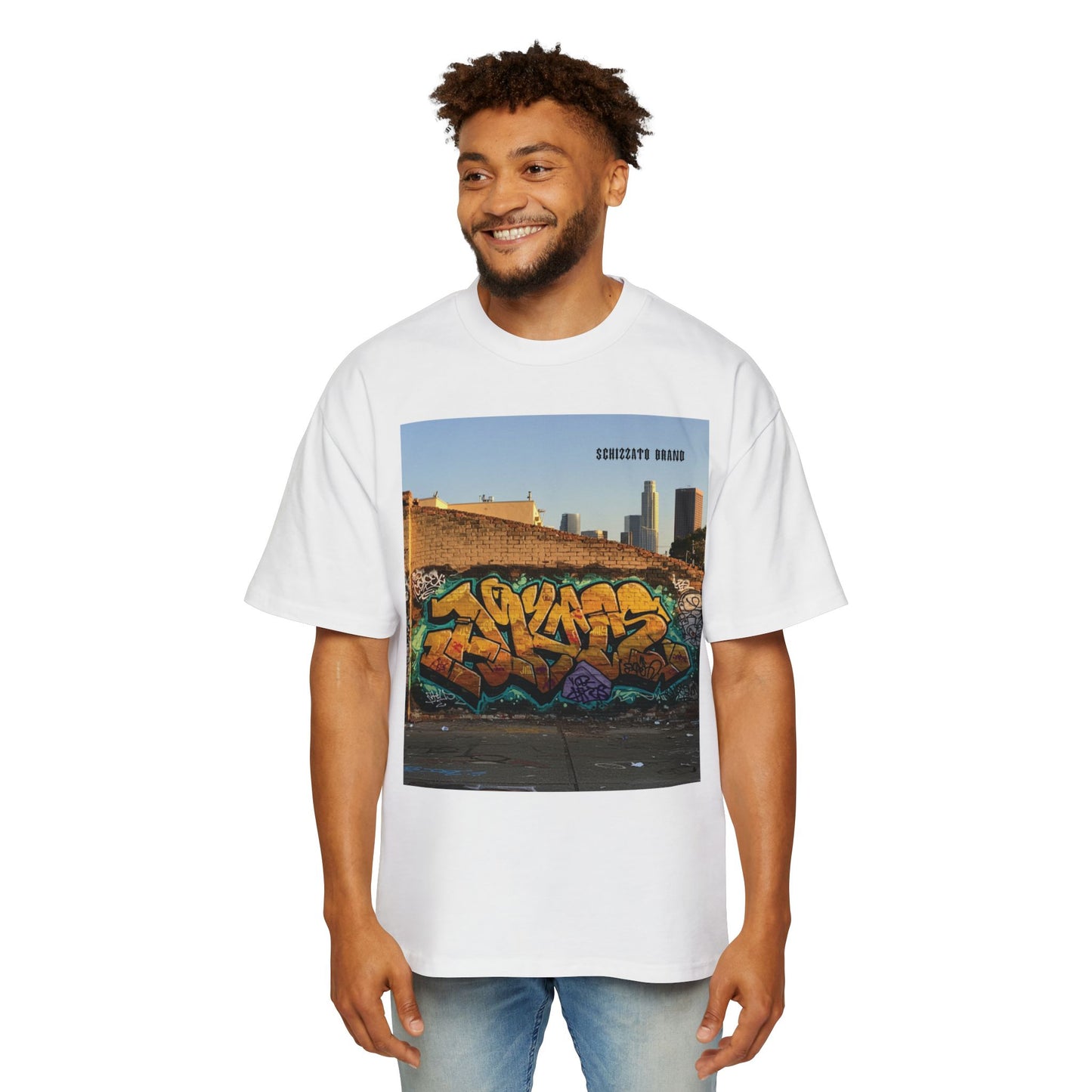 T-shirt surdimensionné Schizzato Urban Graffiti