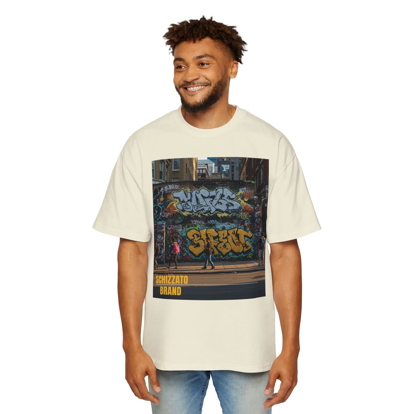 T-shirt surdimensionné Schizzato Urban Graffiti