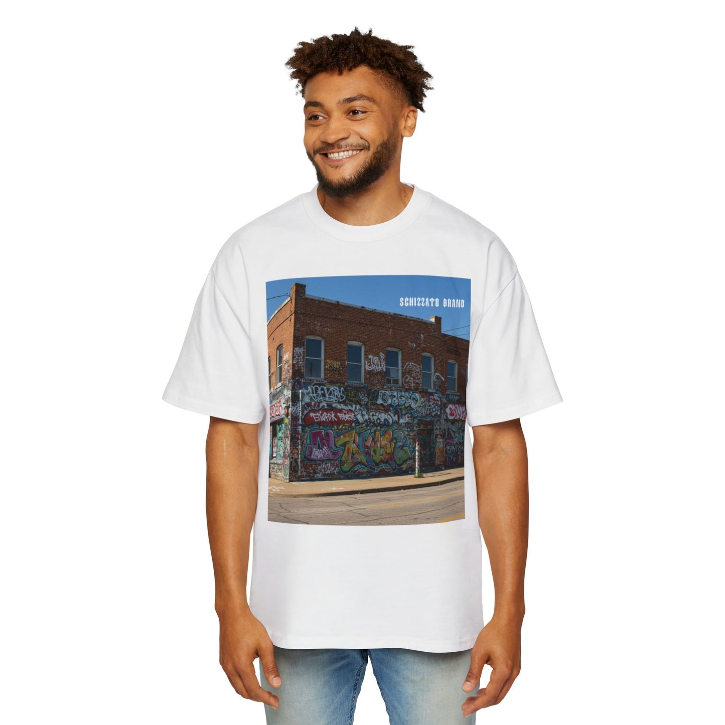 T-shirt surdimensionné Schizzato Urban Graffiti
