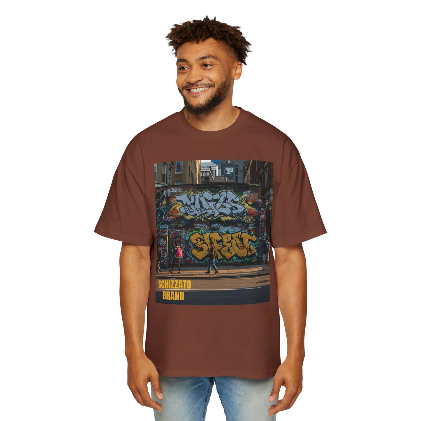 T-shirt surdimensionné Schizzato Urban Graffiti