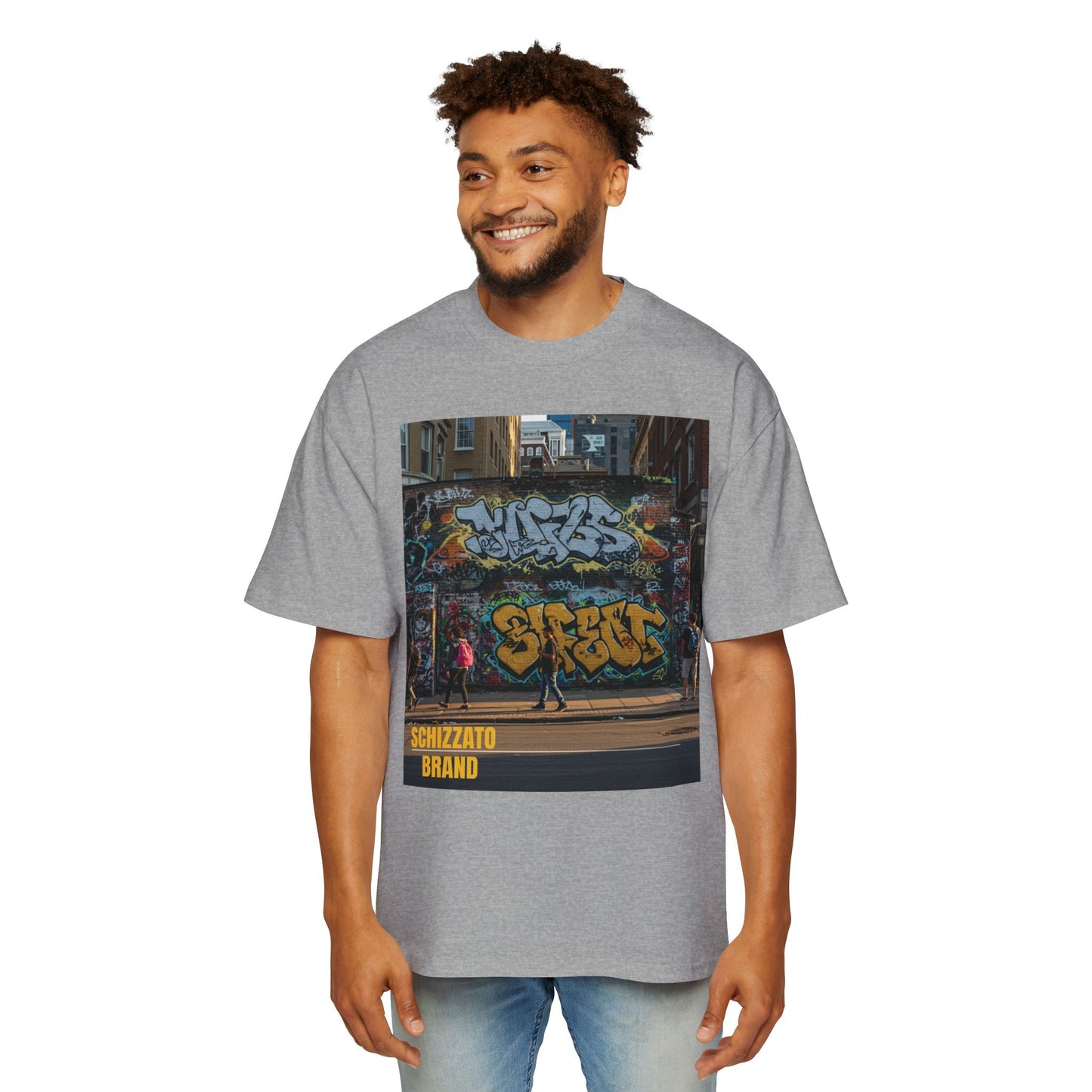 T-shirt surdimensionné Schizzato Urban Graffiti