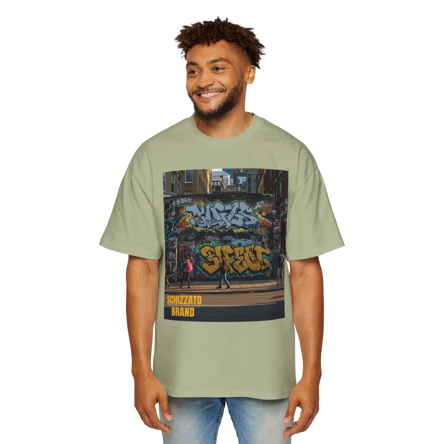 T-shirt surdimensionné Schizzato Urban Graffiti