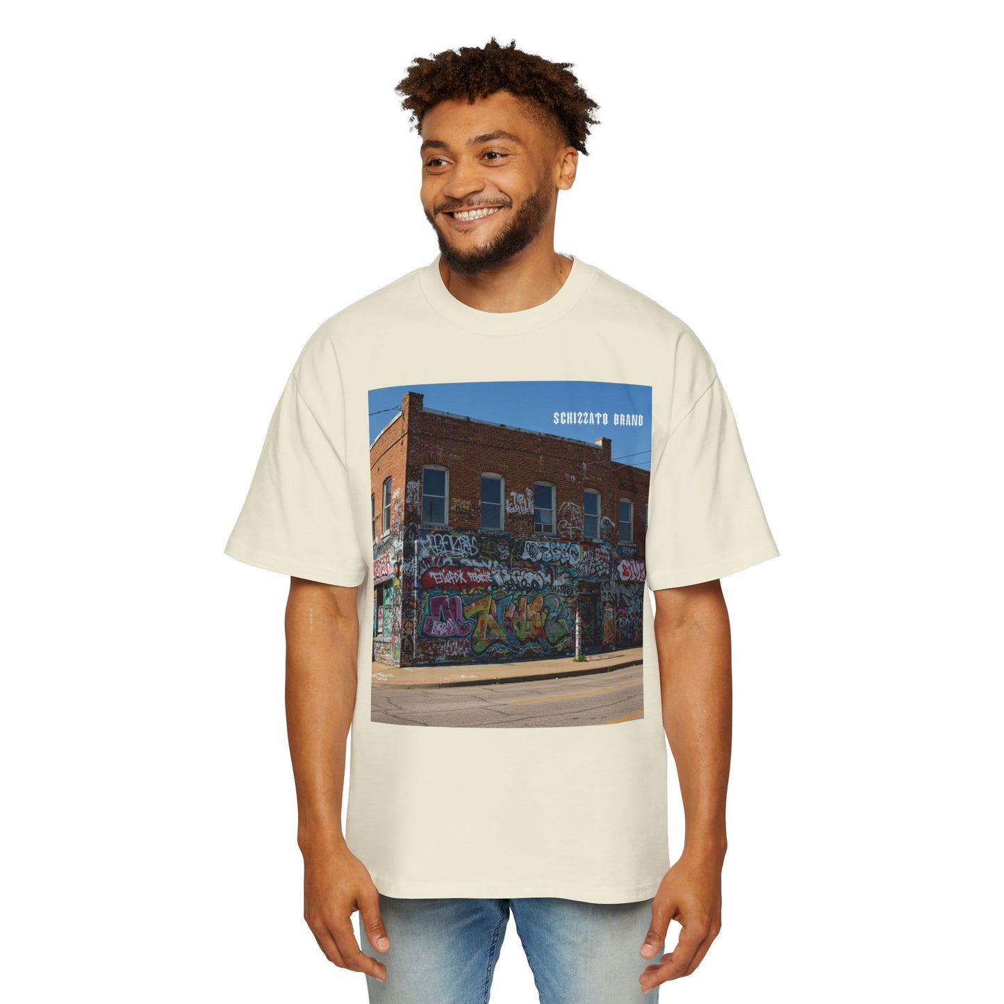 T-shirt surdimensionné Schizzato Urban Graffiti