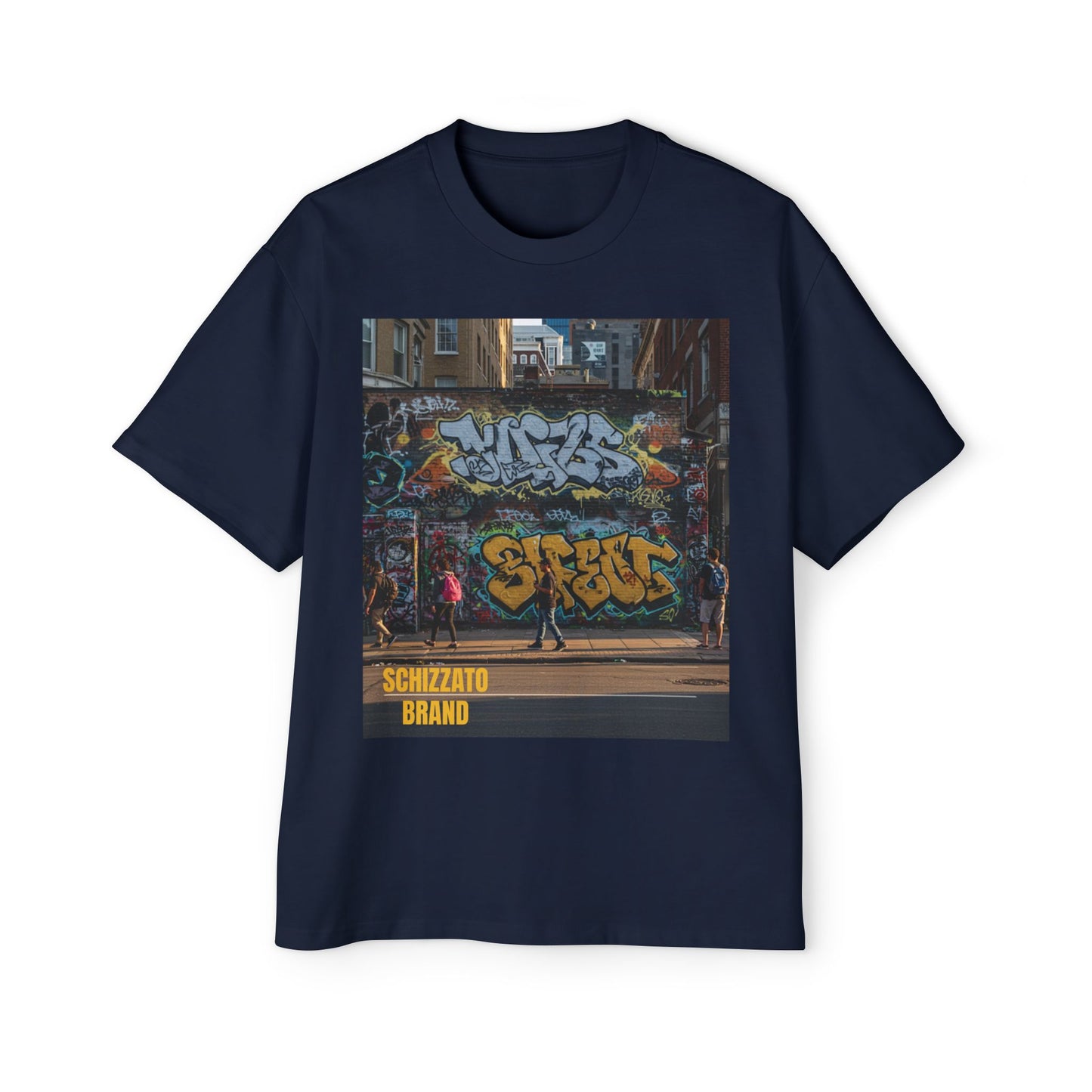 T-shirt surdimensionné Schizzato Urban Graffiti