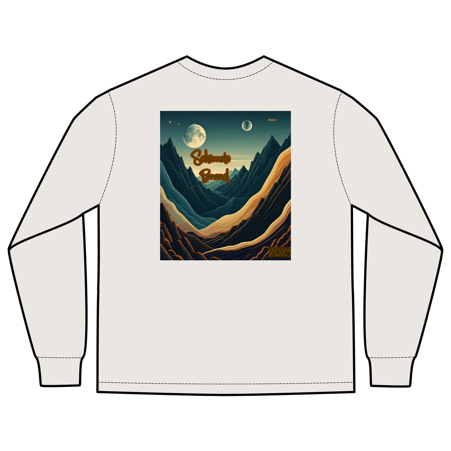 T-shirt à manches longues pour homme, effet délavé, édition Outdoor 2025