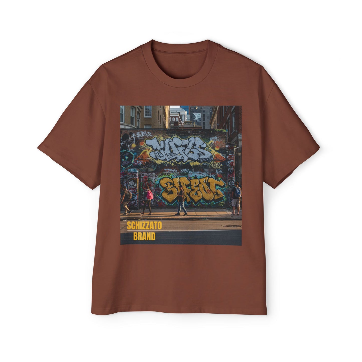 T-shirt surdimensionné Schizzato Urban Graffiti