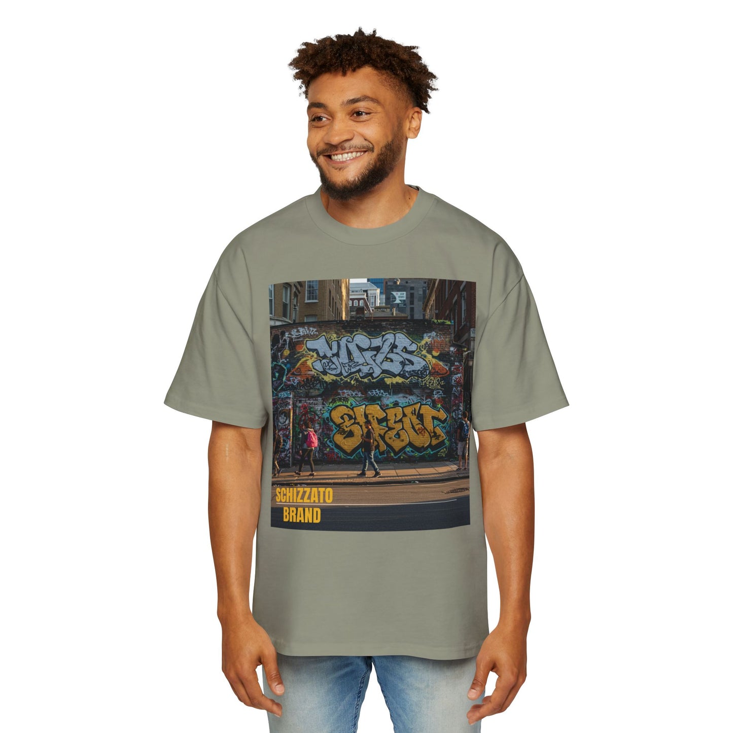 T-shirt surdimensionné Schizzato Urban Graffiti