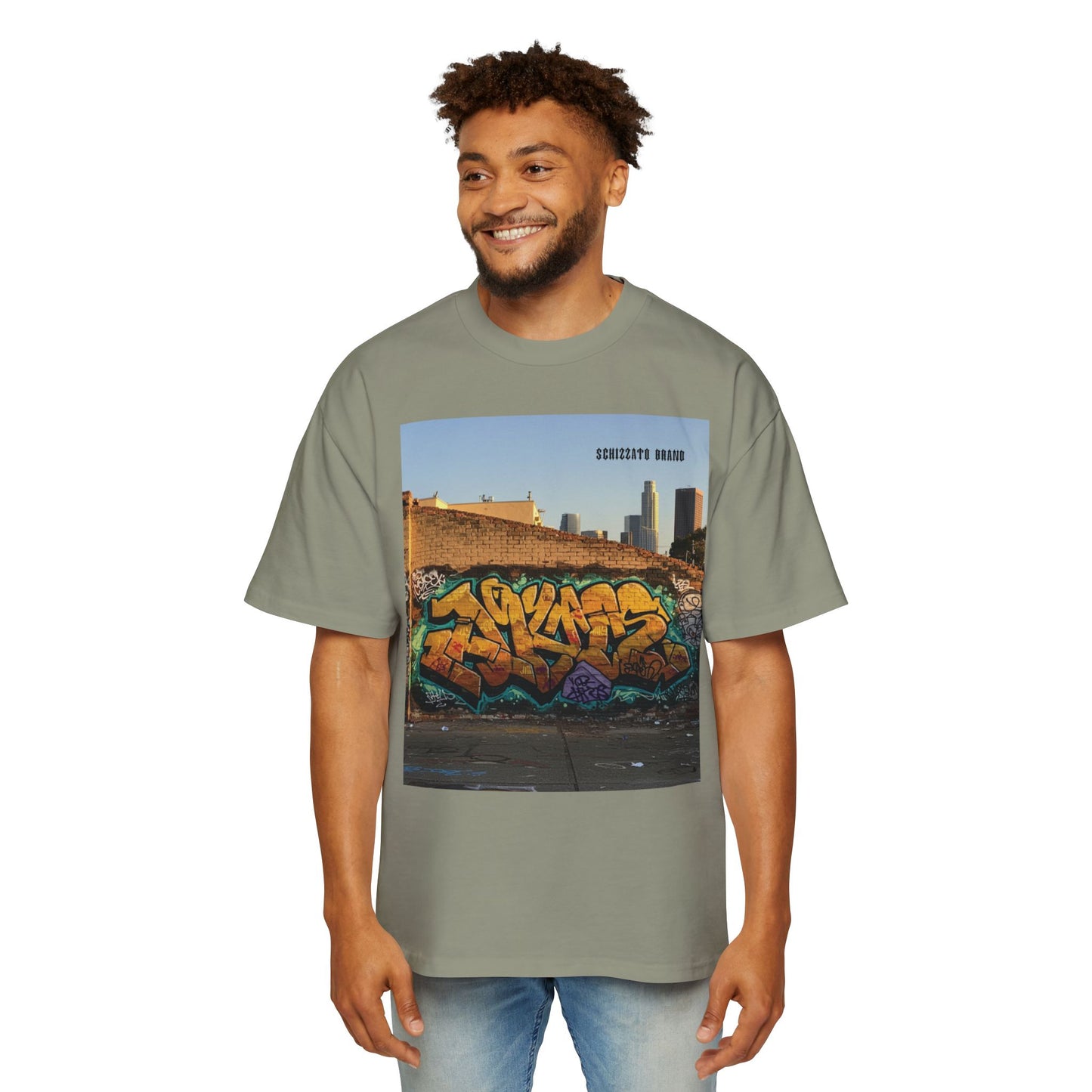 T-shirt surdimensionné Schizzato Urban Graffiti