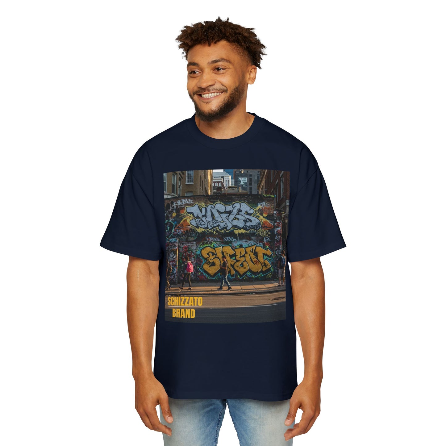 T-shirt surdimensionné Schizzato Urban Graffiti