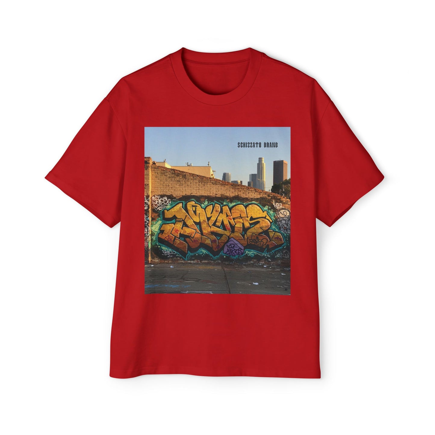 T-shirt surdimensionné Schizzato Urban Graffiti