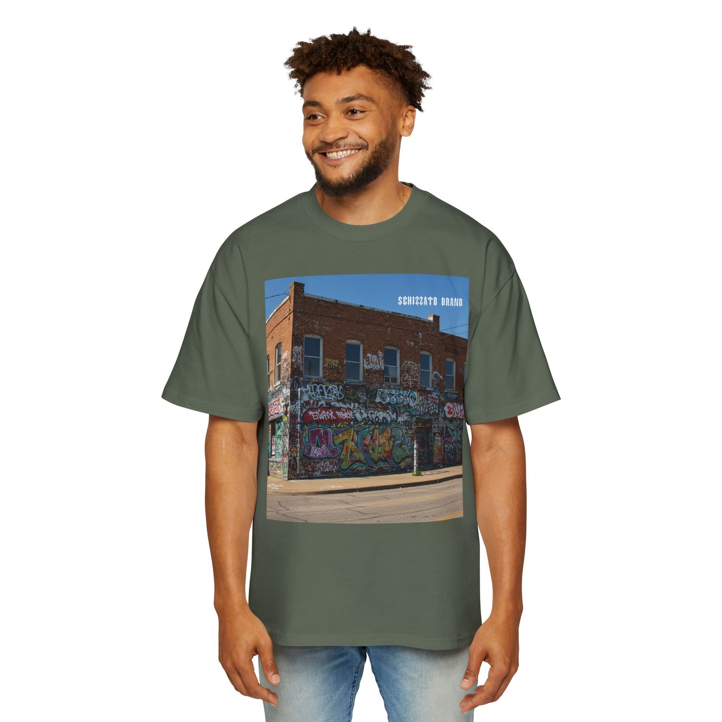 T-shirt surdimensionné Schizzato Urban Graffiti
