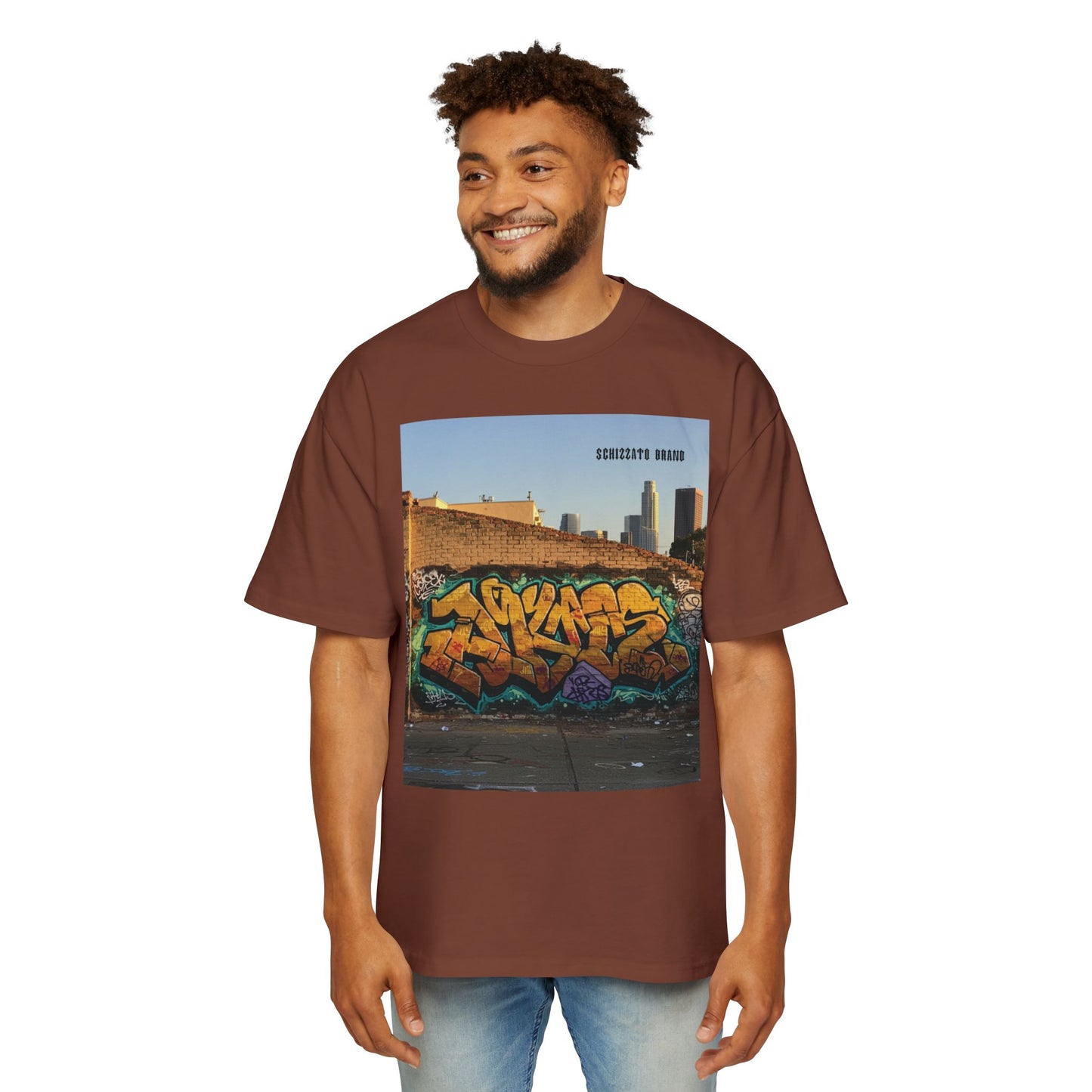 T-shirt surdimensionné Schizzato Urban Graffiti