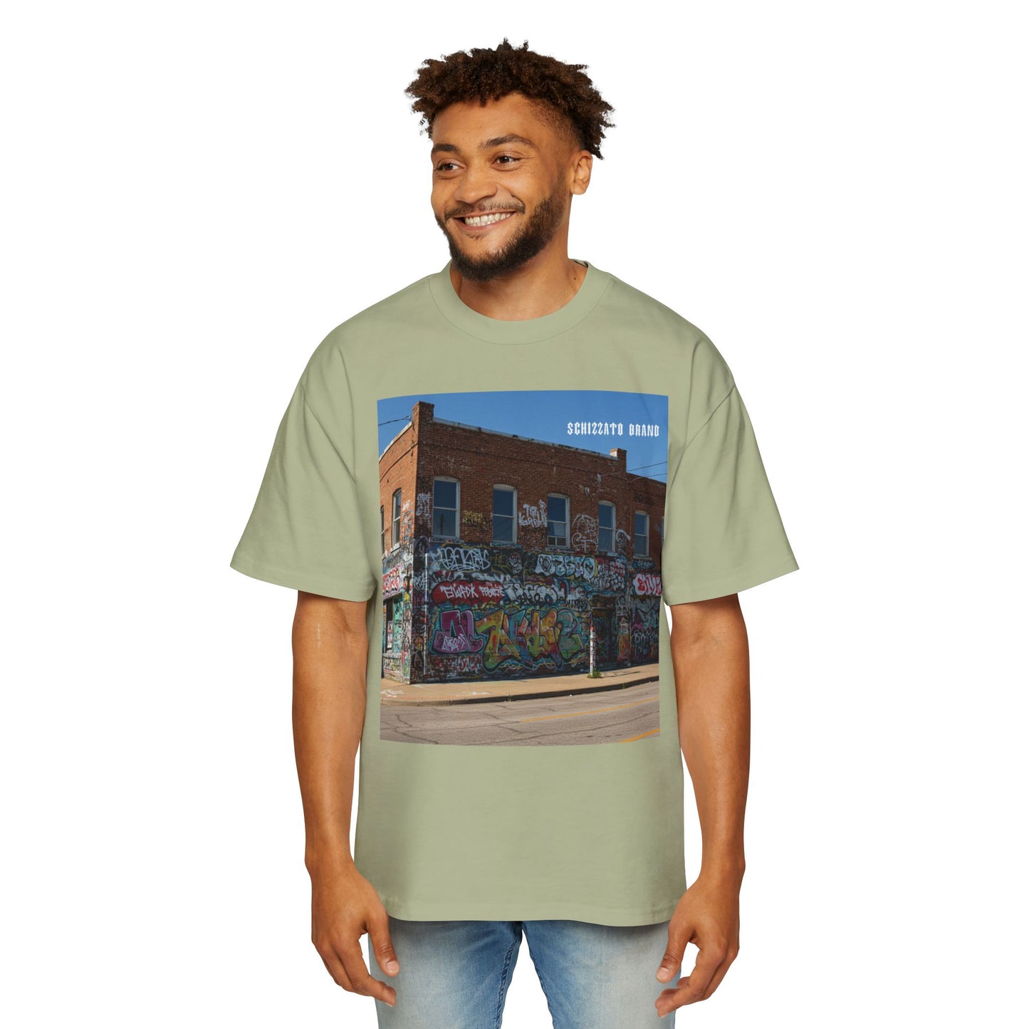 T-shirt surdimensionné Schizzato Urban Graffiti