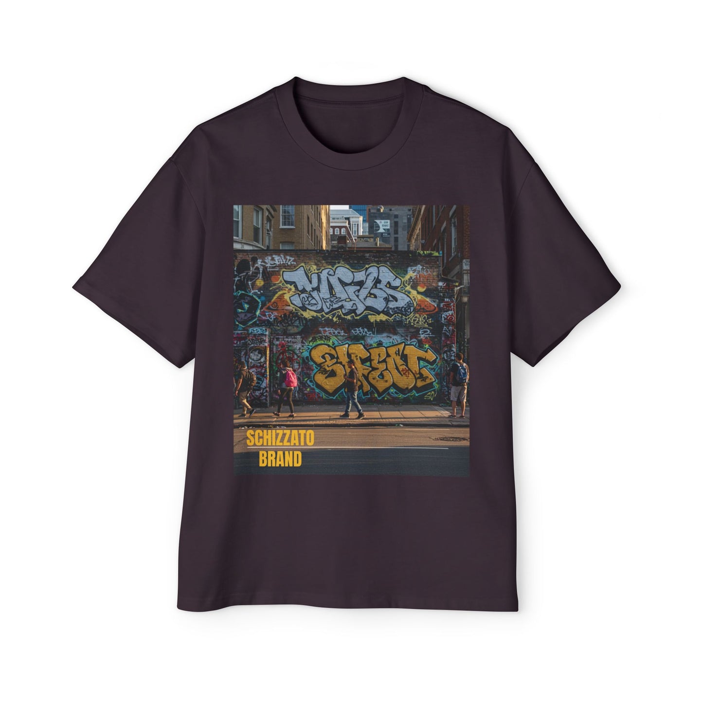 T-shirt surdimensionné Schizzato Urban Graffiti