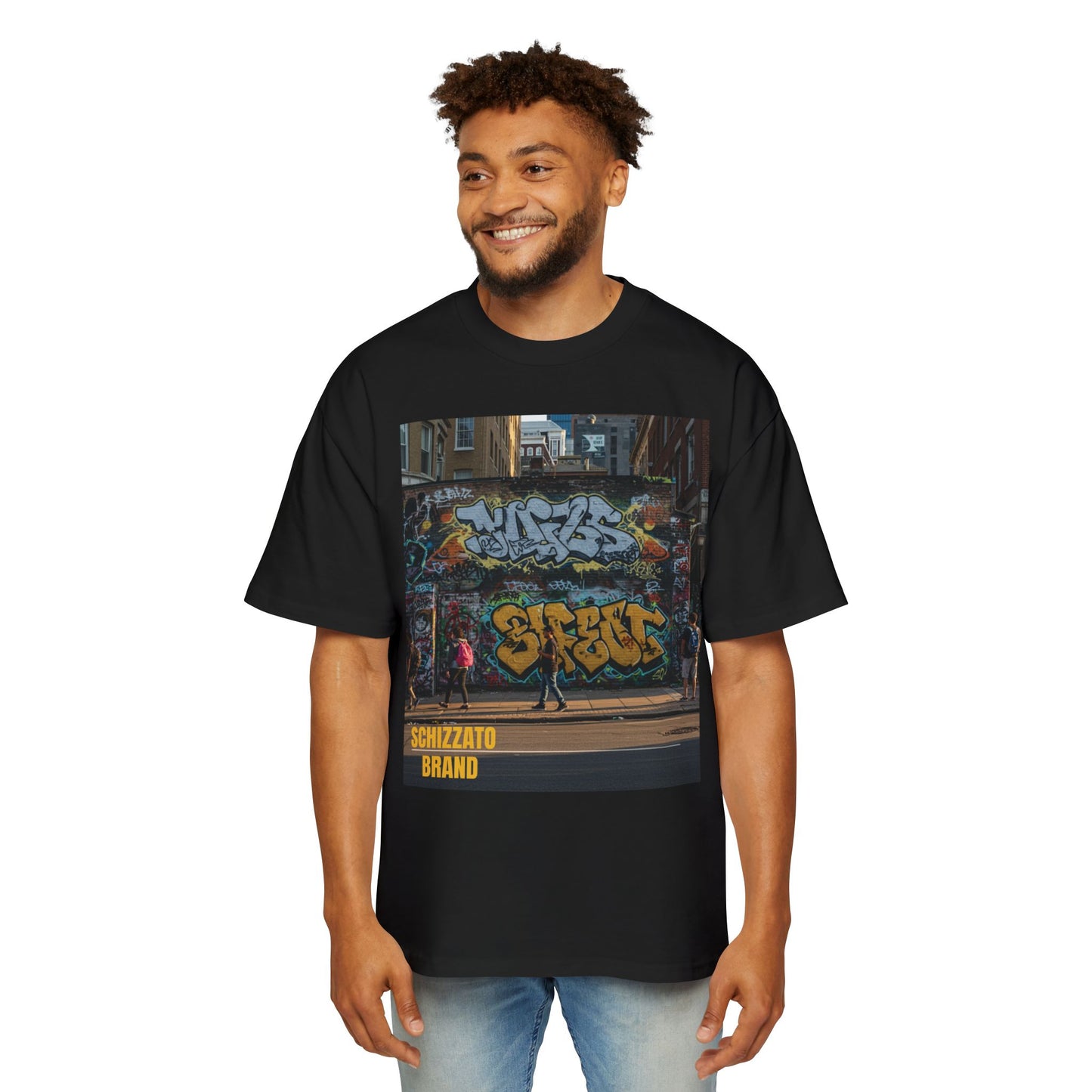 T-shirt surdimensionné Schizzato Urban Graffiti