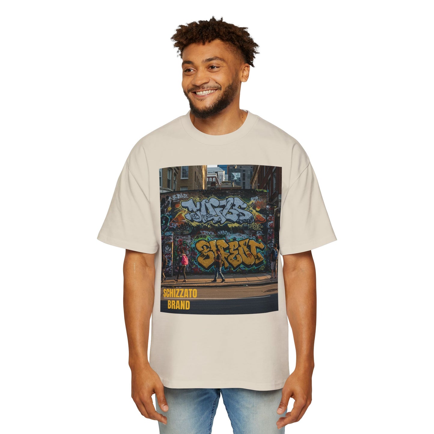 T-shirt surdimensionné Schizzato Urban Graffiti