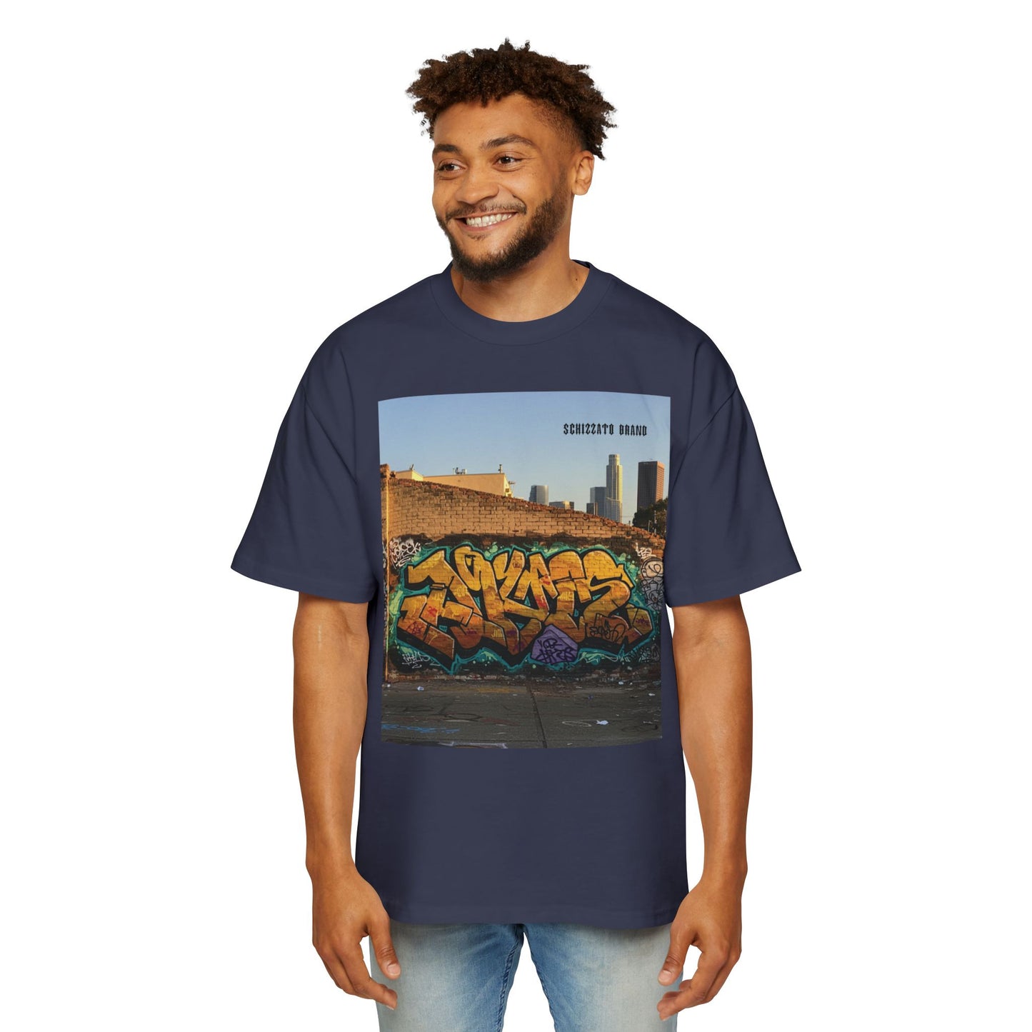 T-shirt surdimensionné Schizzato Urban Graffiti