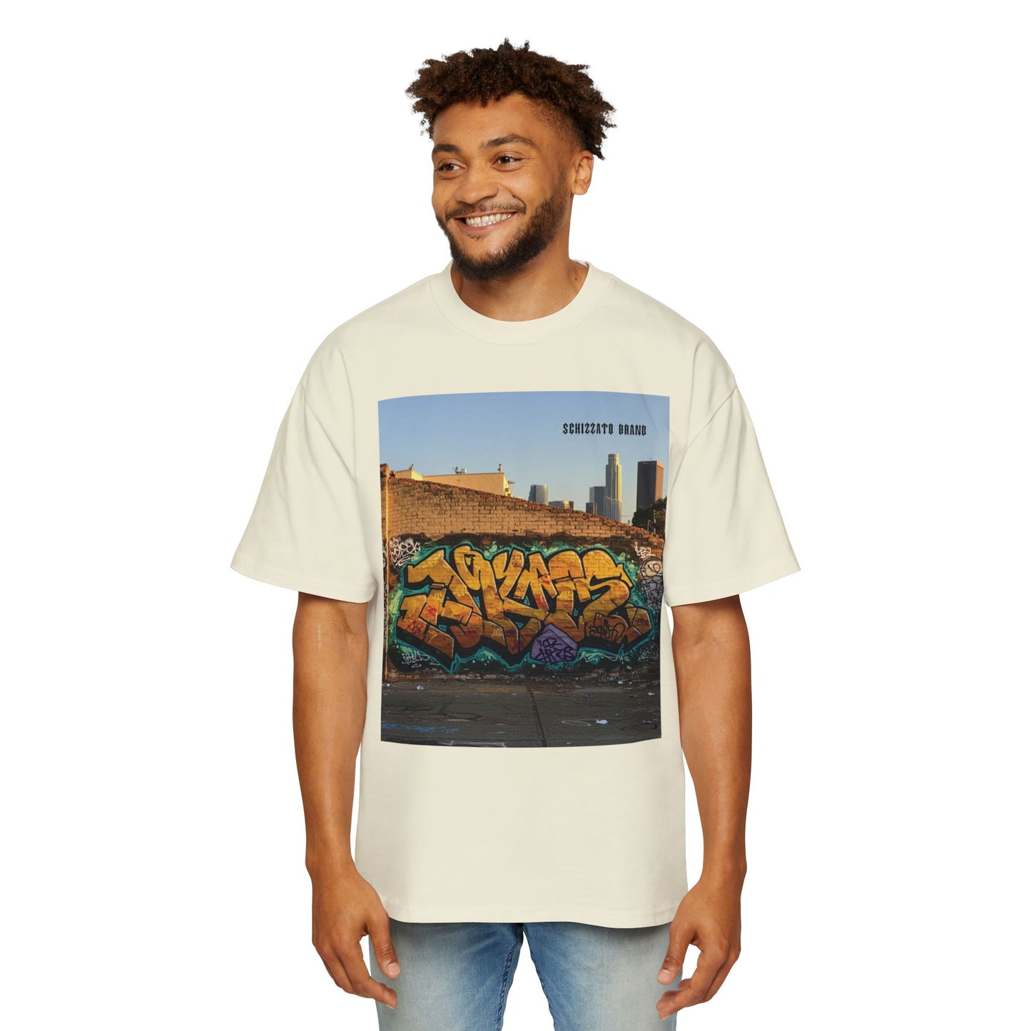T-shirt surdimensionné Schizzato Urban Graffiti