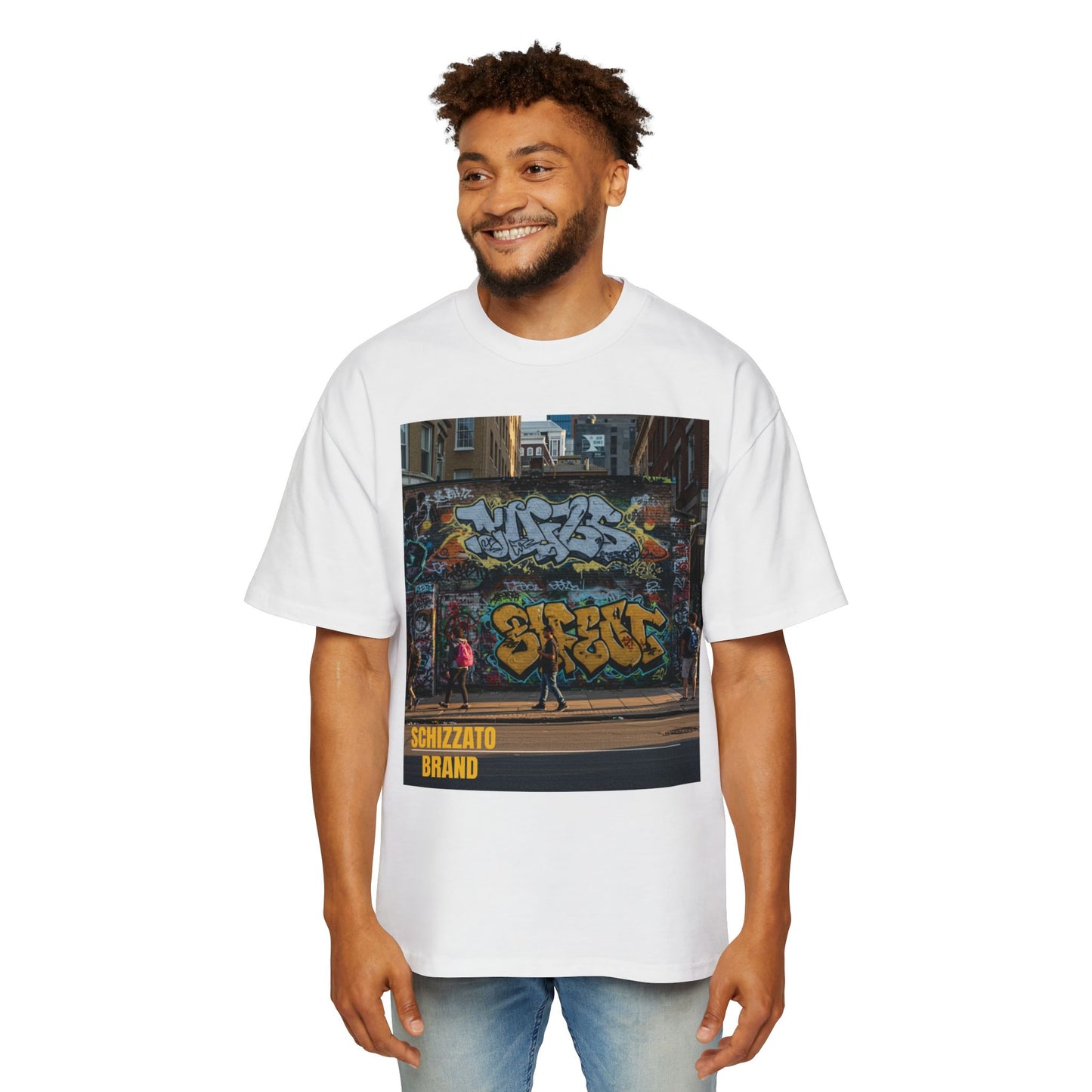 T-shirt surdimensionné Schizzato Urban Graffiti