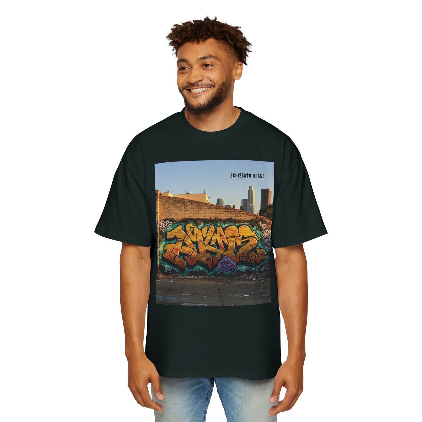 T-shirt surdimensionné Schizzato Urban Graffiti