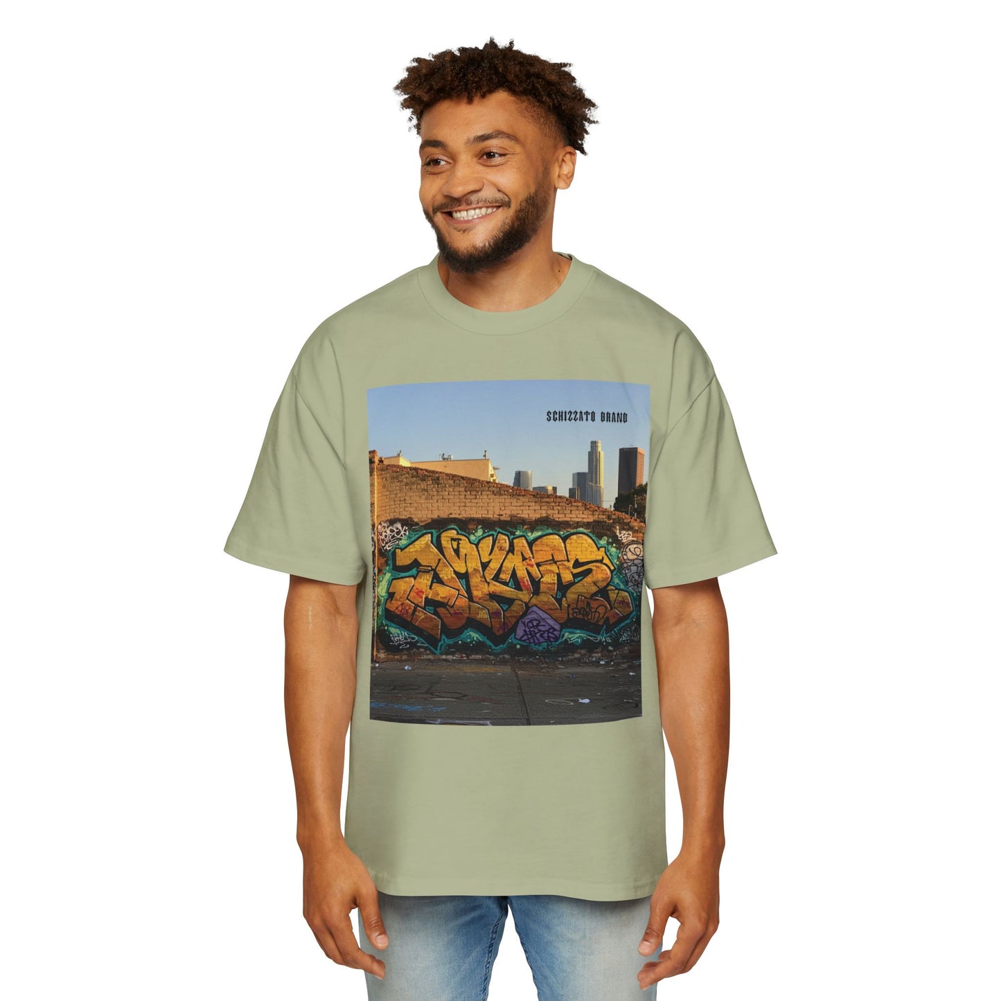 T-shirt surdimensionné Schizzato Urban Graffiti