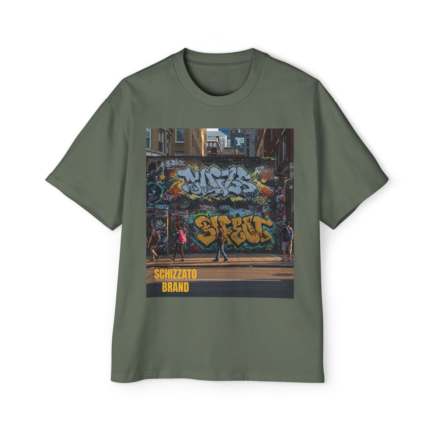 T-shirt surdimensionné Schizzato Urban Graffiti
