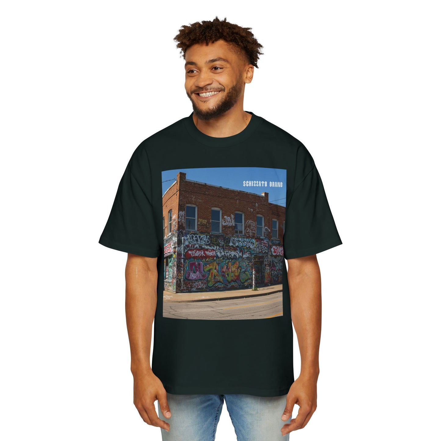 T-shirt surdimensionné Schizzato Urban Graffiti