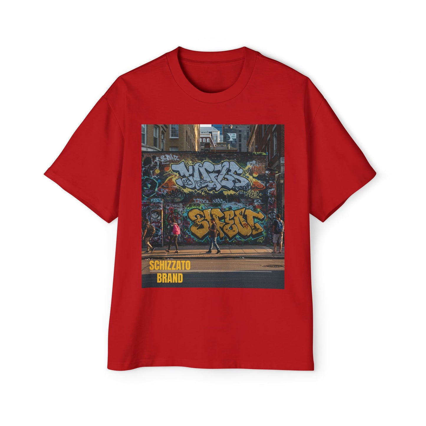 T-shirt surdimensionné Schizzato Urban Graffiti