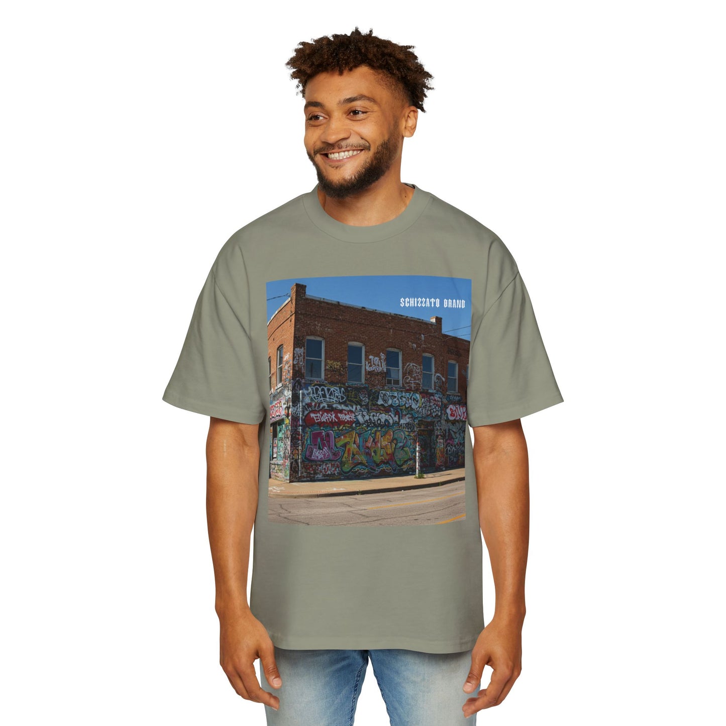 T-shirt surdimensionné Schizzato Urban Graffiti