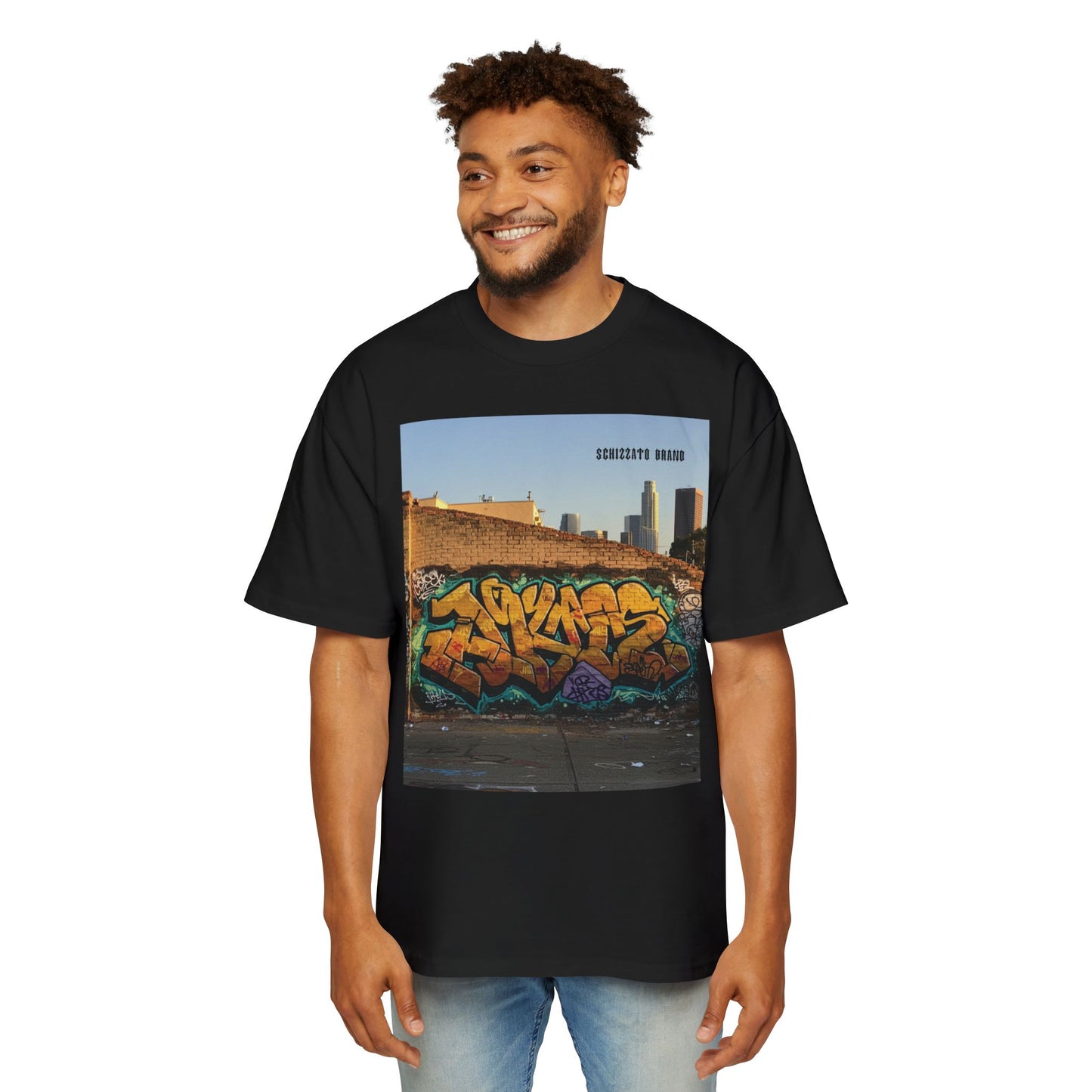 T-shirt surdimensionné Schizzato Urban Graffiti