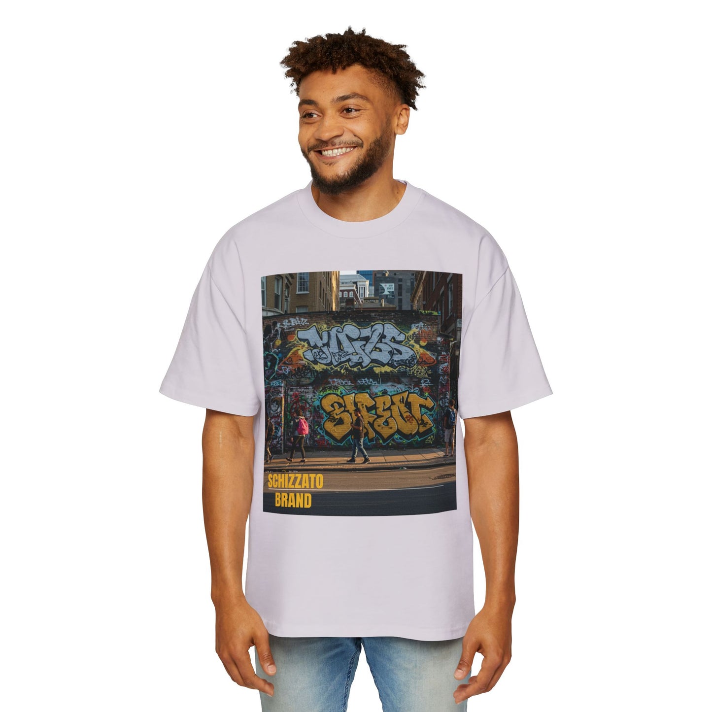 T-shirt surdimensionné Schizzato Urban Graffiti