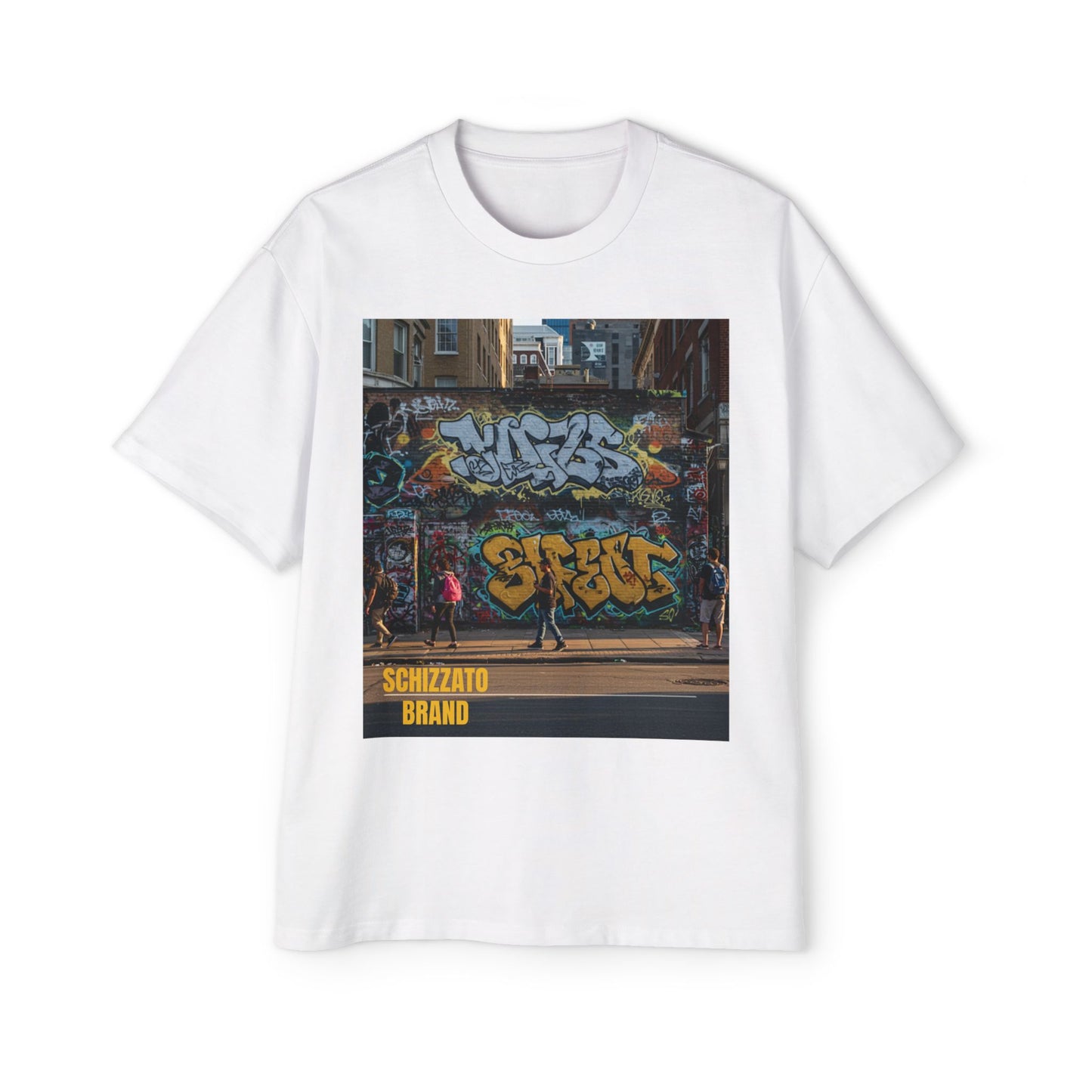 T-shirt surdimensionné Schizzato Urban Graffiti