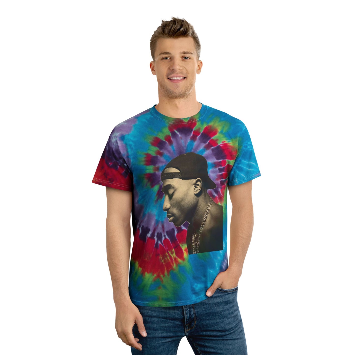 “PAC” Tie-Dye Tee, Spiral