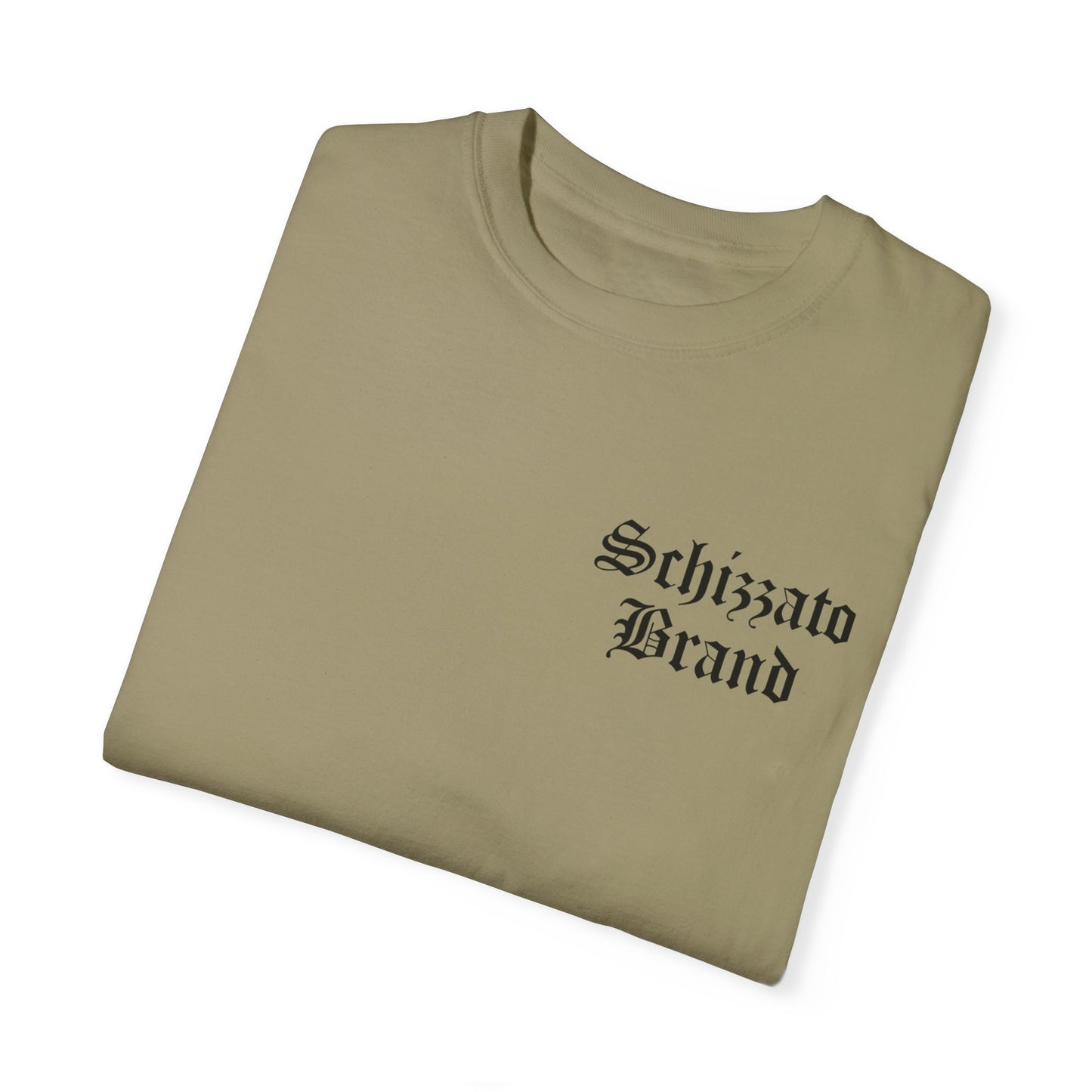 “Schizzato” Rare Footage Print 2Pac Garment-Dyed T-shirt