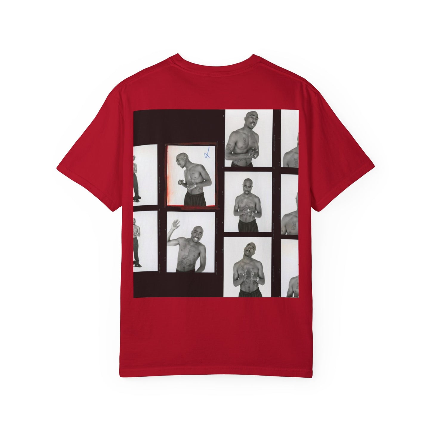 “Schizzato” Rare Footage Print 2Pac Garment-Dyed T-shirt