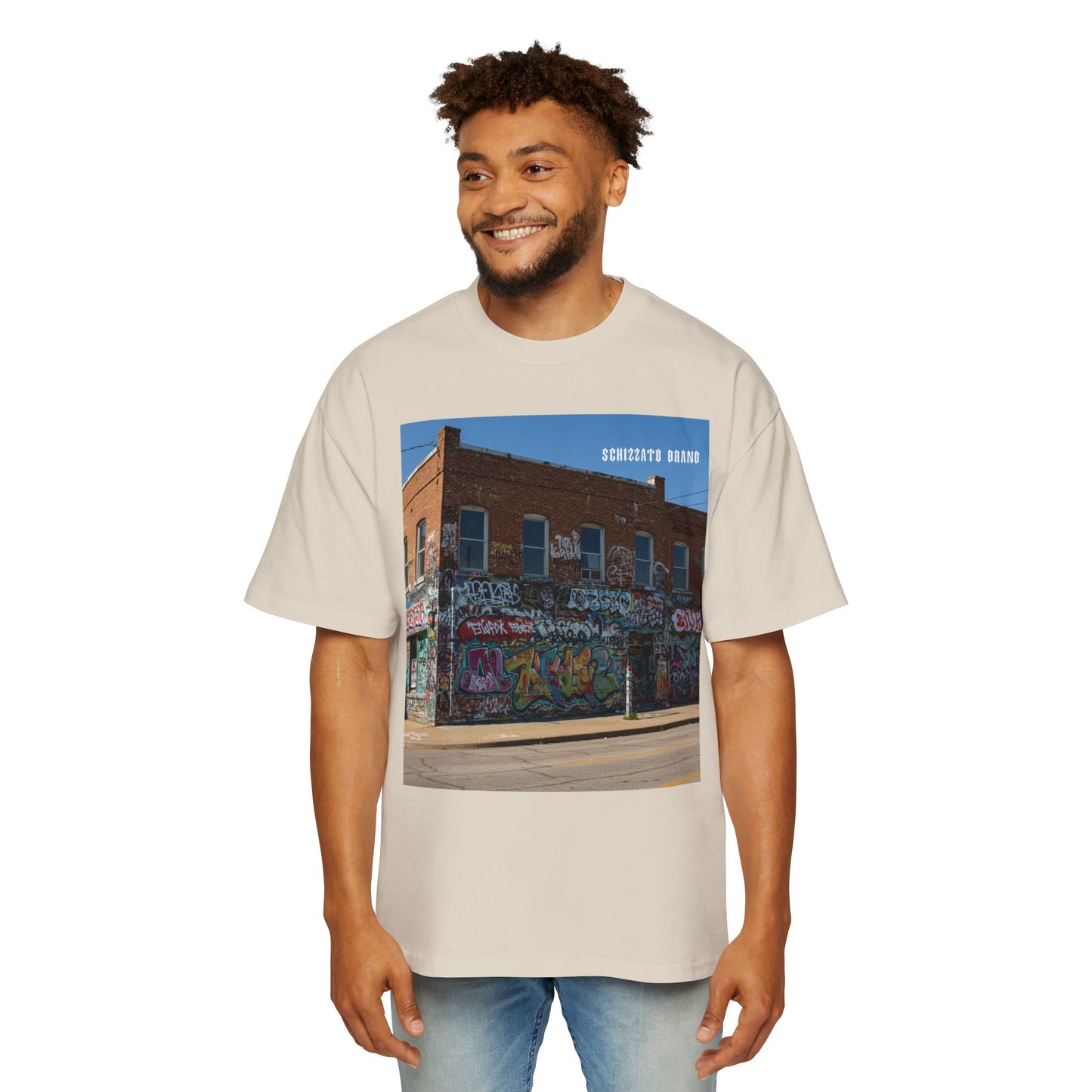 T-shirt surdimensionné Schizzato Urban Graffiti