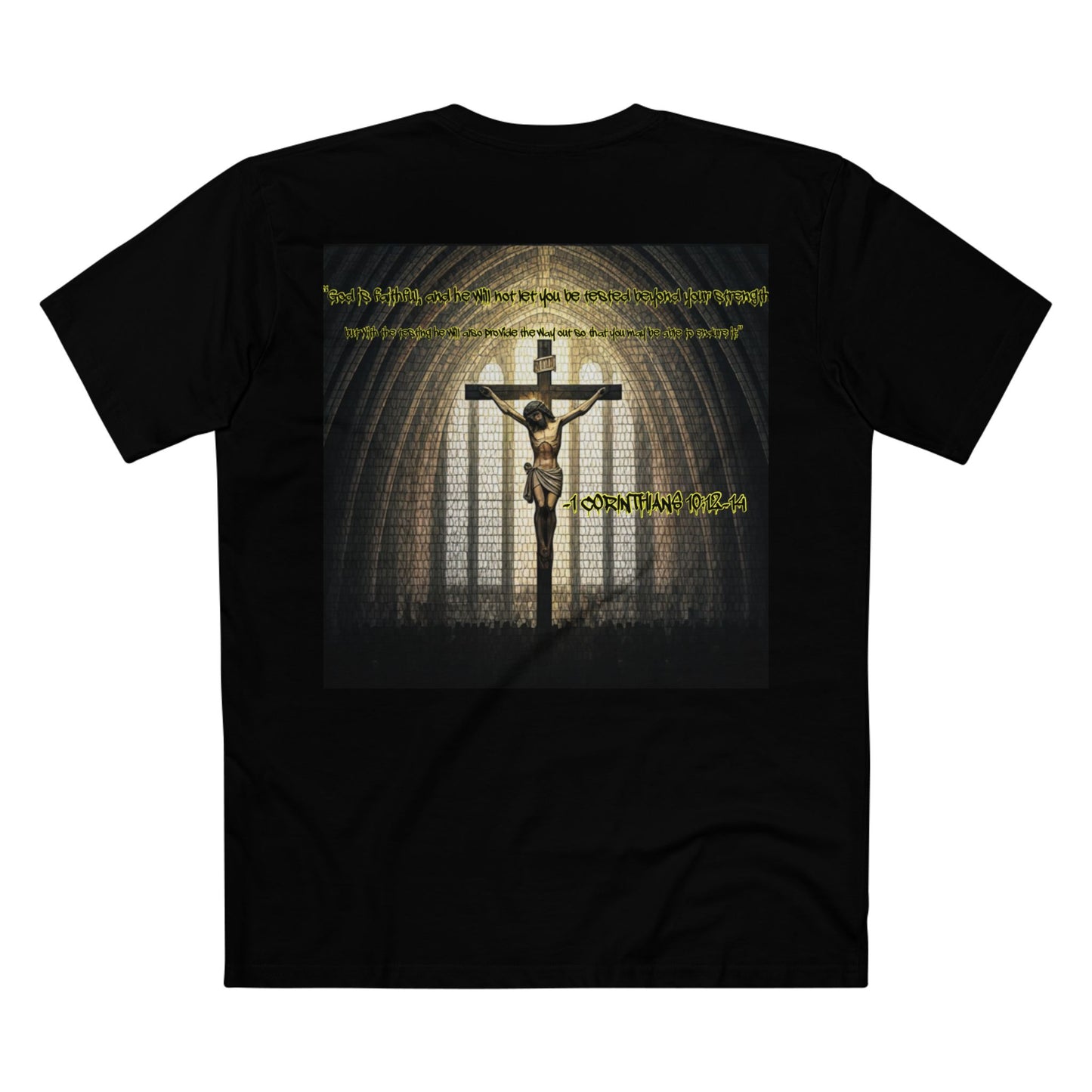 “Schizzato” Adult”Bible Verse” Staple Tee