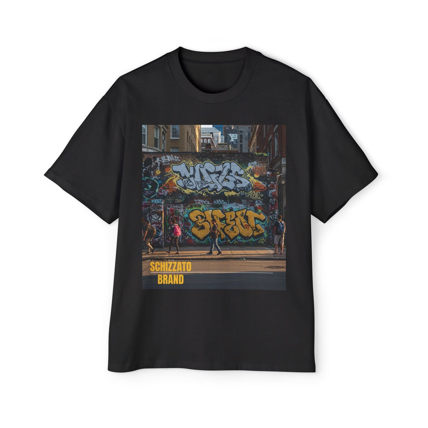 T-shirt surdimensionné Schizzato Urban Graffiti