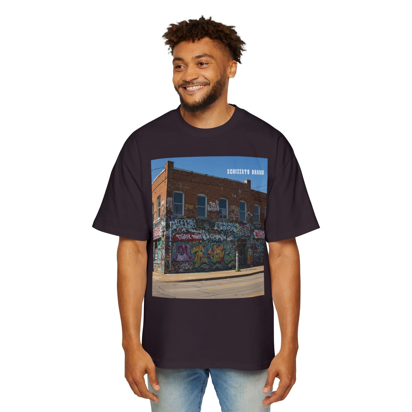 T-shirt surdimensionné Schizzato Urban Graffiti