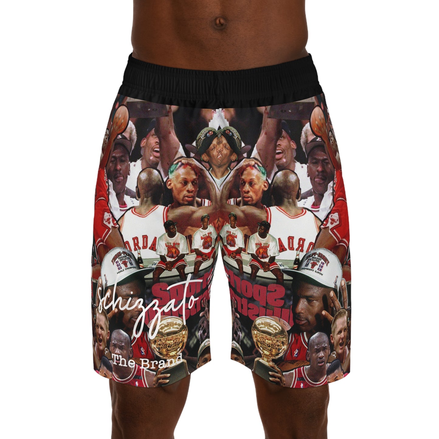 “Schizzato” Men's G.O.A.T  Jogger Shorts