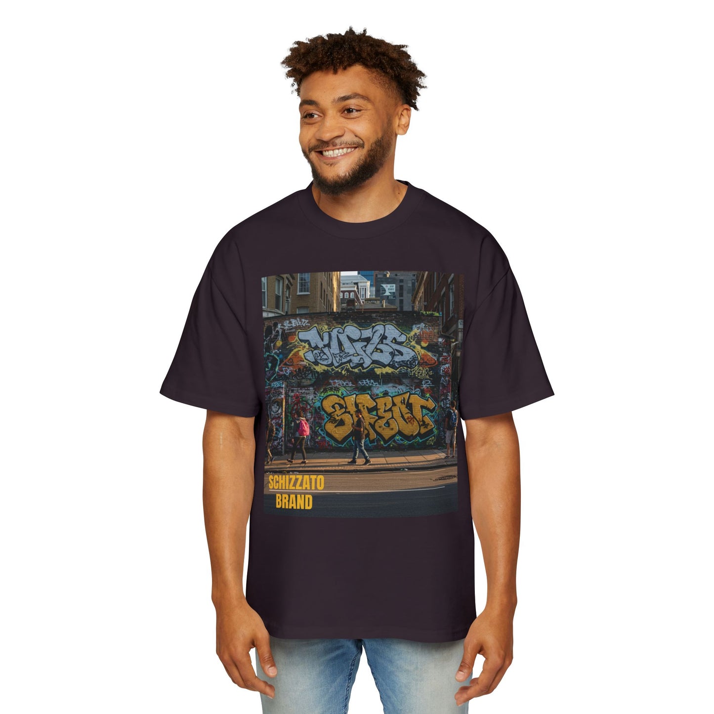 T-shirt surdimensionné Schizzato Urban Graffiti