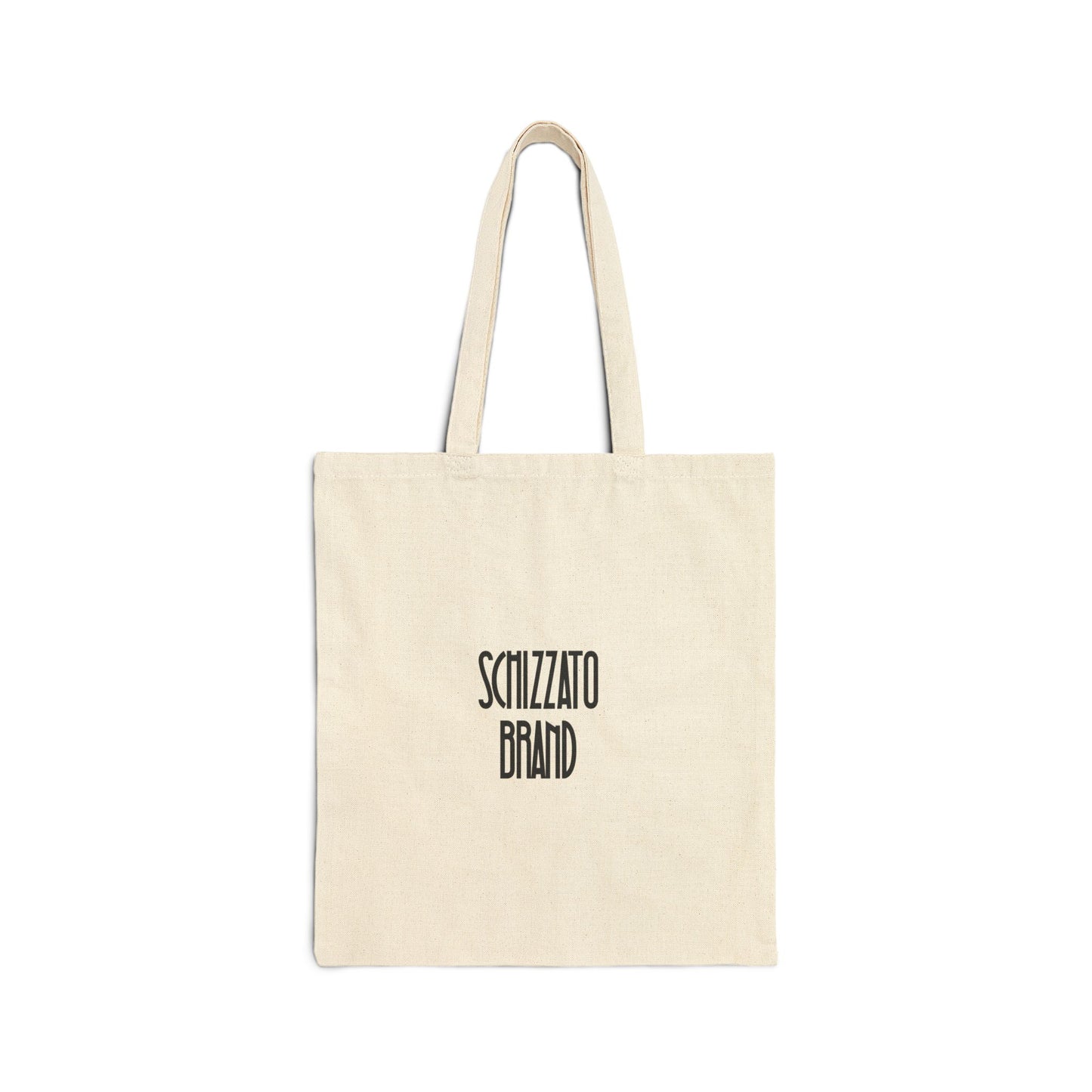 “Schizzato” Brand Cotton Canvas Tote Bag