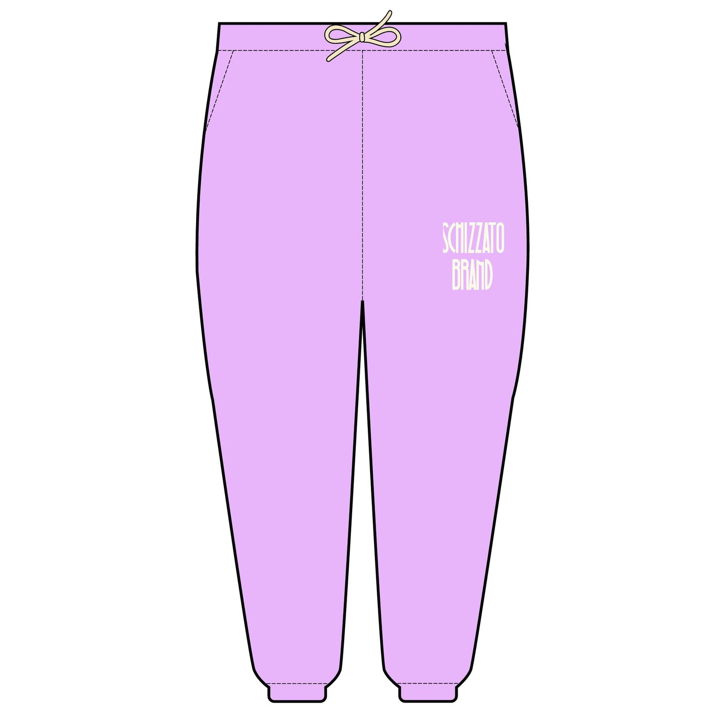 Women’s “Schizzato” Brand Garment-Dyed Lightweight Fleece Sweatpants