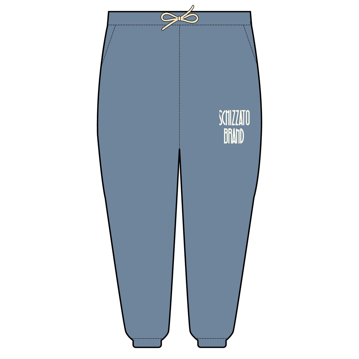 Women’s “Schizzato” Brand Garment-Dyed Lightweight Fleece Sweatpants