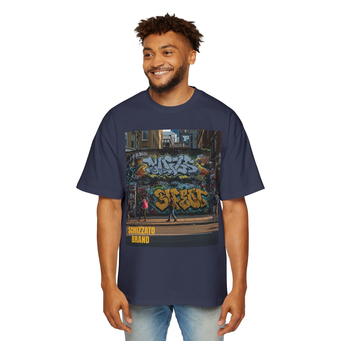 T-shirt surdimensionné Schizzato Urban Graffiti