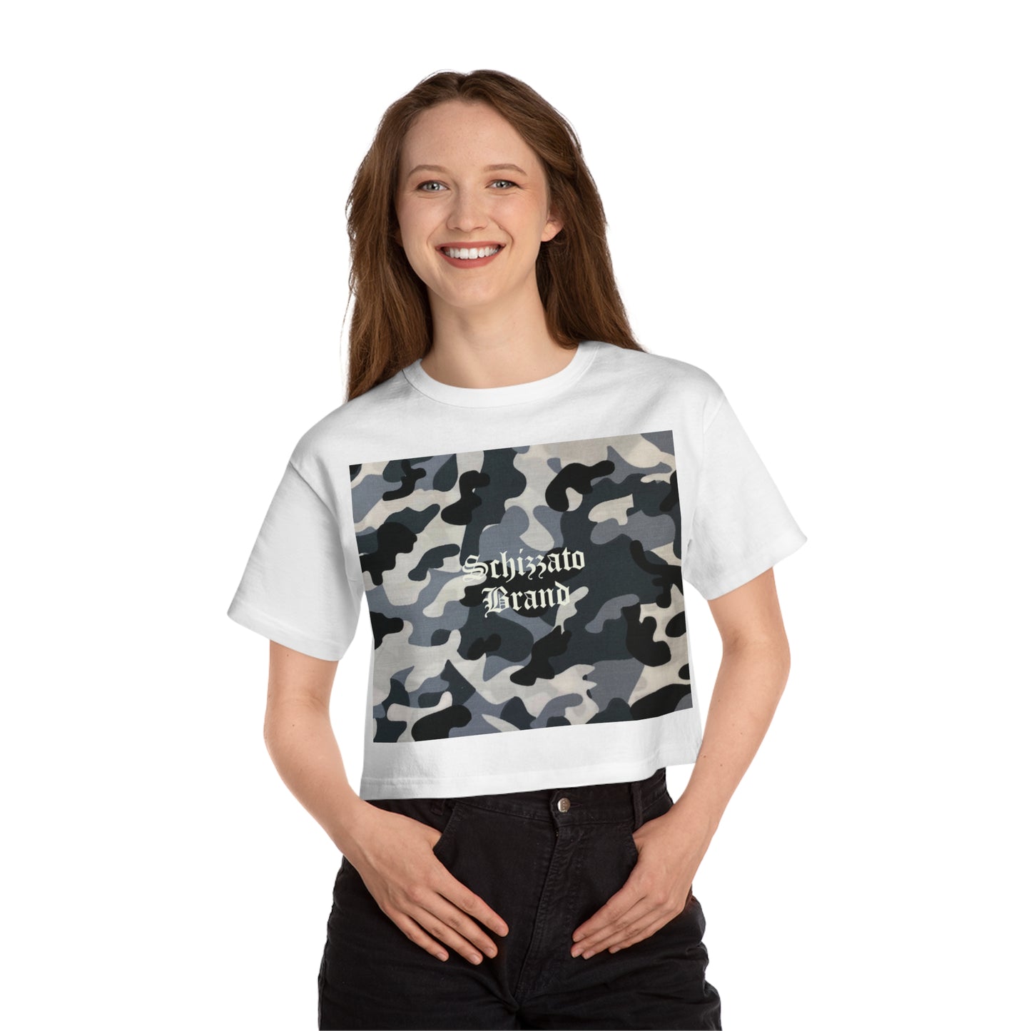 Camo Champion Crop Top