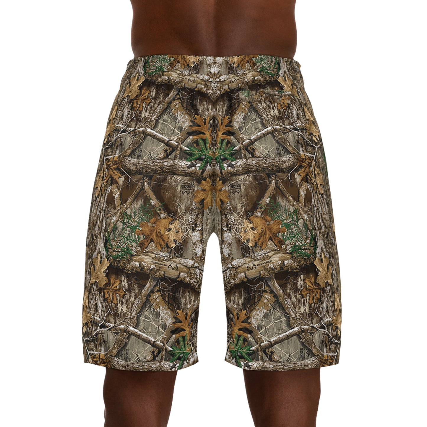 “Schizzato” Woodland Camouflage Men's Jogger Shorts