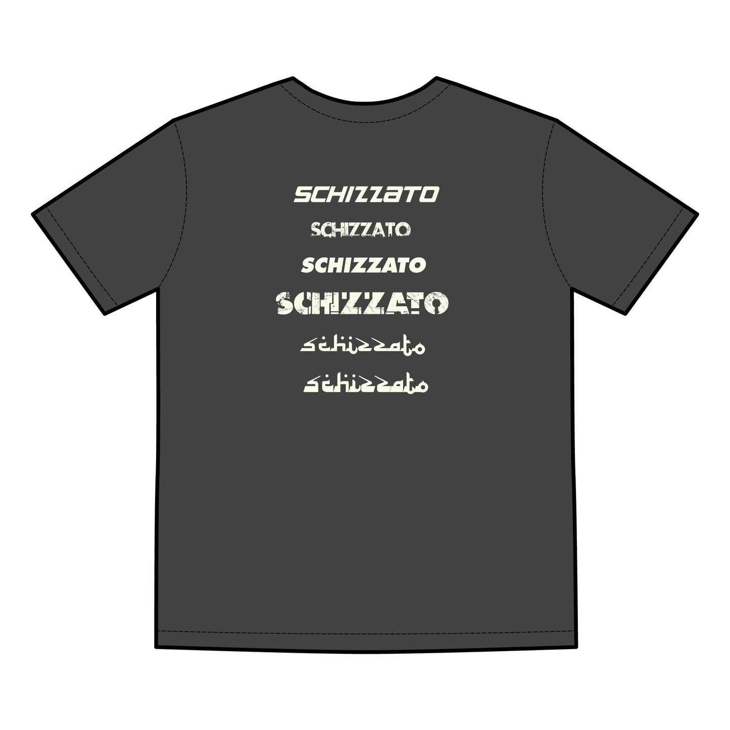 Schizzato Men's Faded Tee - Relaxed Comfort with 'SCHIZZATO' Print